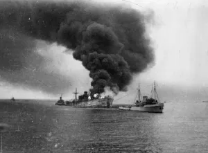 01452 Prints: A Dutch tug has, since 1940, towed to safety 22 Allied ships with a total tonnage of over