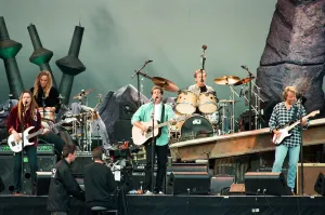 Musicians Prints: The Eagles performing live at the McAlpine Stadium in Huddersfield. 10th July 1996