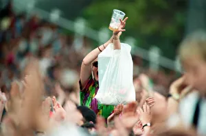 The Eagles performing live at the McAlpine Stadium in Huddersfield. 10th July 1996