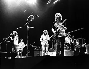 Guitar Prints: Eagles Pop Group playing in Madison Square Garden concert