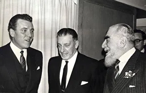EAMONN ANDREWS, SEAN LEMASS AND NUBAR GUBENKIAN AT THE OPENING OF THE IRISH CENTRE
