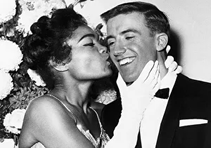 00140 Prints: Earha Kitt Actress singer with Roy Castle at the Royal Variety Show Dbase MSI