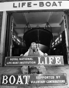 01508 Prints: Two early reminders of RhylOs proud life-saving tradition have been found after