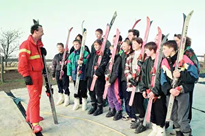 00594 Prints: East Cleveland army cadets had a day off on the ski slopes at Eston