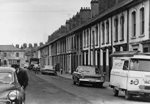 Motorcar Prints: Eclipse Street in Adamsdown, an inner city area and community in the south of Cardiff