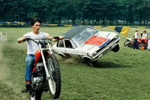 Motorcycle Collection: Eddie Kidd motorcycle stuntman June 1979