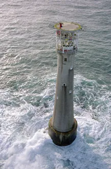 Eddystone Lighthouse off the coast of Devon in the English Channel