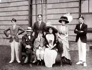 Men And Women Prints: The Eden family, Anthony Eden MP pictured as a young man with hands on hips. circa 1910