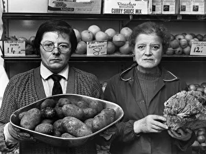 Vegetables Prints: Edie and Norman Bate, St Helens greengrocers given notice to quit St Helens market