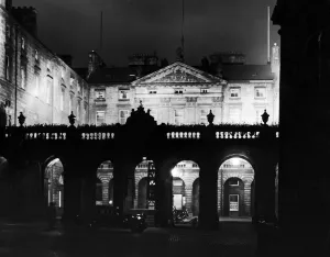 Towns And Villages Prints: Edinburgh City Chambers High Street undergoes experimental floodlighting in preparation