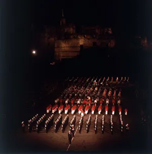 Edinburgh Tattoo 23rd of August 1965 finale with massed pipe band