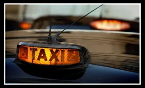 Edinburgh taxi cabs December 1999 black hackney taxi Scotland