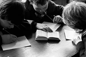 Education: Lack of text books in the early 1980s led to school children having to