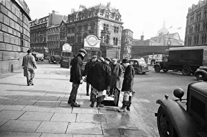 Edward Farmer and his gang going underground cleaning scraps of paper