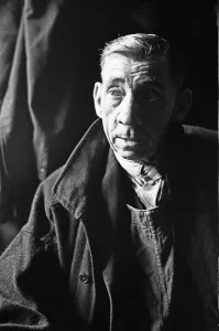00377 Prints: Edward Farmer who leads a team of sewage maintenance men. April 1st 1947