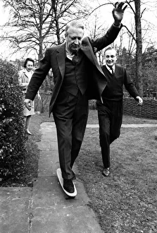 Edward Heath British Prime Minister, March 1966 with his agent R Allan