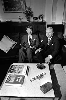00156 Prints: Edward Heath January 1967 Conservative MP at a meeting with Robert kennedy