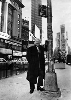 Standing Prints: Edward Woodward actor who plays Robert McCall in american tv series The Equalizer
