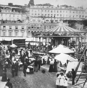 Bygones Prints: Edwardian elegance at Torquay Regatta Fair Circa 1910