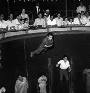 Fairground Prints: Egypt: Cairo funfair Egyptian families enjoying a night of fun at the fair