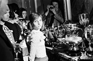 Eighteen year old Olga Korbut, the Soviet gymnast at Downing Street where she was invited