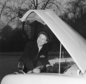 Drivers Prints: Eileen Cullen, who has just learnt to drive a motor car and successfully passed her test