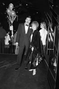 Nightclubs Prints: Elaine Paige and guest at the opening of The London Hippodrome nightclub