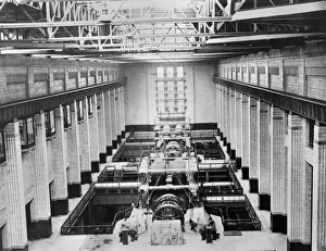 Power Station Prints: Electricity: the Turbine Room at Battersea Power Station. OP 639 H