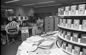 01199 Prints: The Electricty Board in Hinckley. Past times Hinckley Times Circa 1979