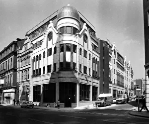 An elegant feature of the city skyline is the Barclay House at the corner of Dale Street