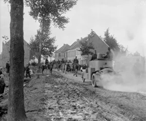 Cavalry Prints: Elements of the Belgian 2nd and cavalry divisions seen here returning to Malines circa
