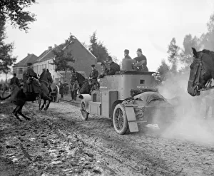 Elements of the Belgian 2nd and cavalry divisions seen here returning to Malines circa