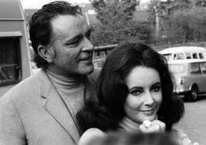 Engagement Prints: Elizabeth Taylor actress May 1968 with Richard Burton Diamond ring