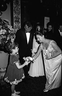 Elizabeth Taylor with husband Richard Burton at the premiere of Staircase