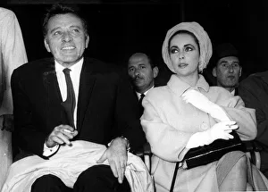 Ties Prints: Elizabeth Taylor and Richard Burton at the Cooper-Clay fight at Wembley Stadium 1963