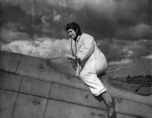 Elsie Creasy, a nurse at Hackney Hospital is also a member of the Civil Air Guard