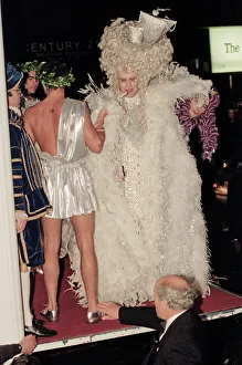 01100 Prints: Elton John arriving at his 50th birthday party at Hammersmith Palais. 6th April 1997