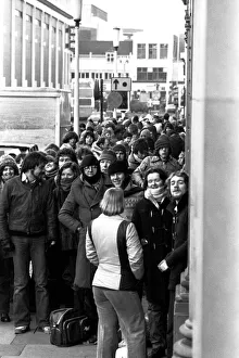 00497 Prints: Elton John fans spent the night in sub-zero temperatures to make sure of getting tickets