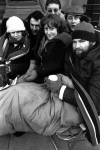 00497 Prints: Elton John fans spent the night in sub-zero temperatures to make sure of getting tickets