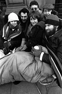 00497 Prints: Elton John fans spent the night in sub-zero temperatures to make sure of getting tickets
