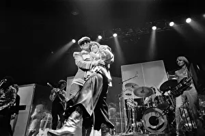 Elton John and Kiki Dee performing on stage on Sunday 21st November 1976