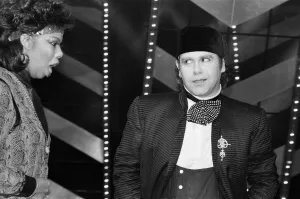 01073 Prints: Elton John and Millie Jackson performing at Montreux Pop Festival