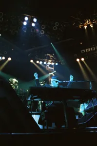 01095 Prints: Elton John performing in concert in Paris during his Reg Strikes Back Tour