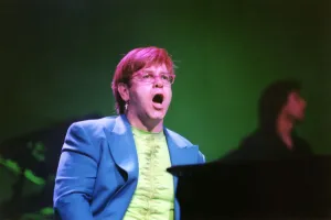 Core27 Prints: Elton John performs in concert at the Newcastle Arena 12 December 1997