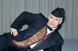 01095 Prints: Elton John pictured in Paris where he is performing during his Reg Strikes Back Tour