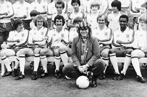 Knighthood Prints: Elton John Pop Singer And Football Supporter Join The England Squad At Barnet In London