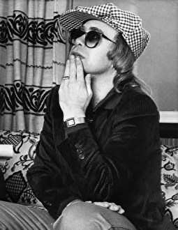 Elton John, singer and songwriter pictured during his interview for John Gibson