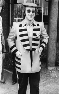 Elton John, singer and songwriter pictured in Newcastle June 1977