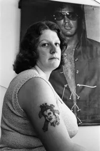 Tattoo Prints: Elvis Presley fan Pat Rockall from Milton Keynes has paid him a unique tribute - she had