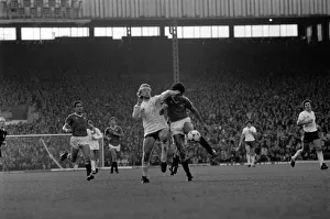 Emglish League Division One match. Manchester United 1 v Tottenham Hotspur 0